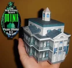 Maison Hantée d'Halloween en Papier 3D, Jouet Artisanal Fait à la Main