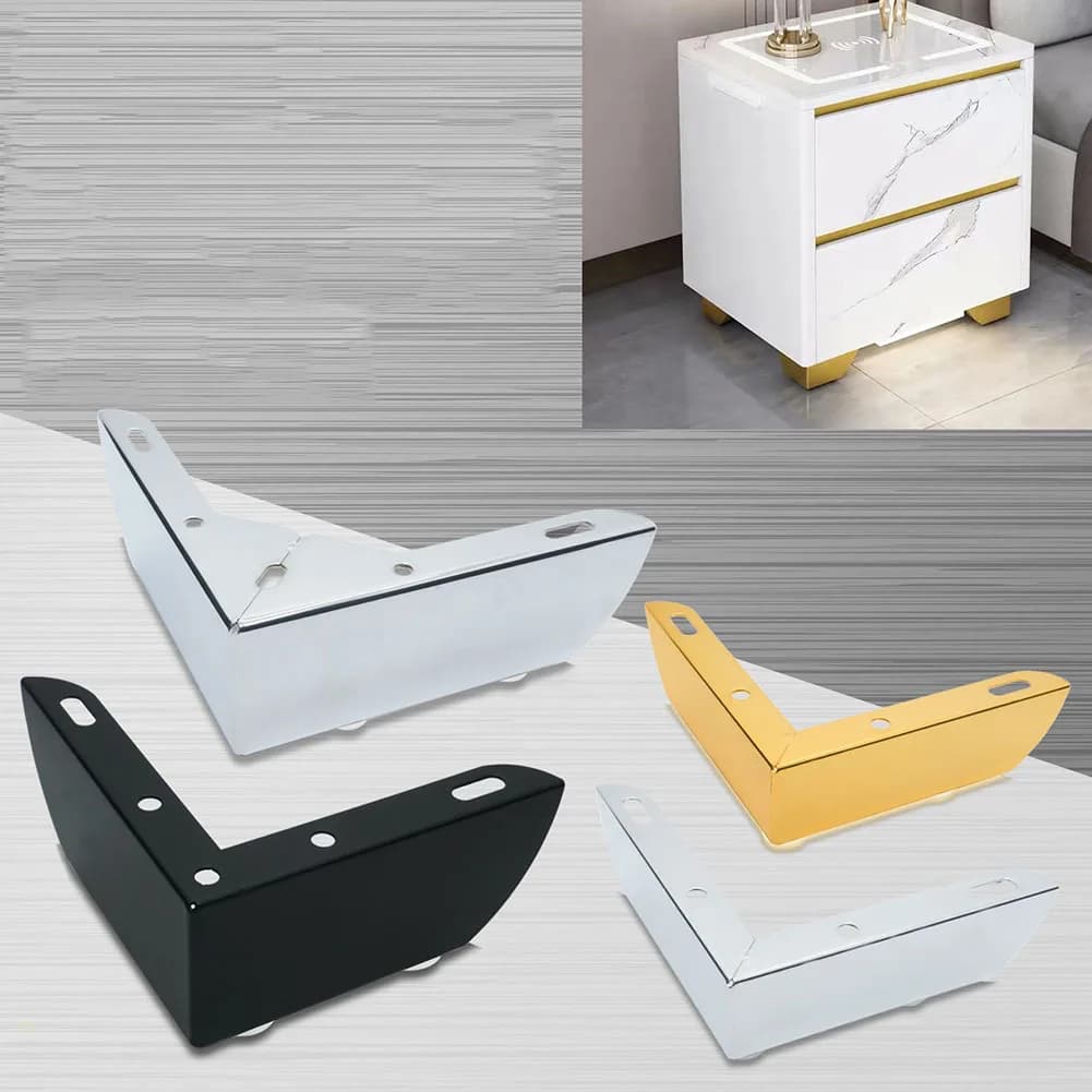 Mettez à jour votre canapé avec 4 pieds de canapé en métal de 5 5 cm, installation facile, élégant e