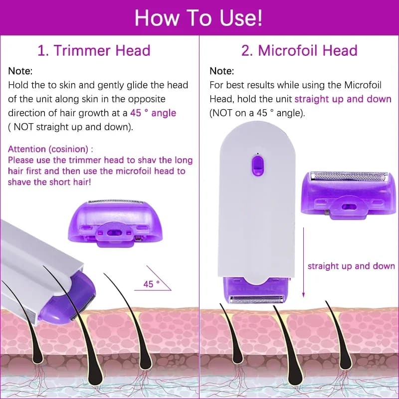 Épilateur Portable Rechargeable USB pour femmes, outil d'épilation, rasoir rotatif, corps, visage, j