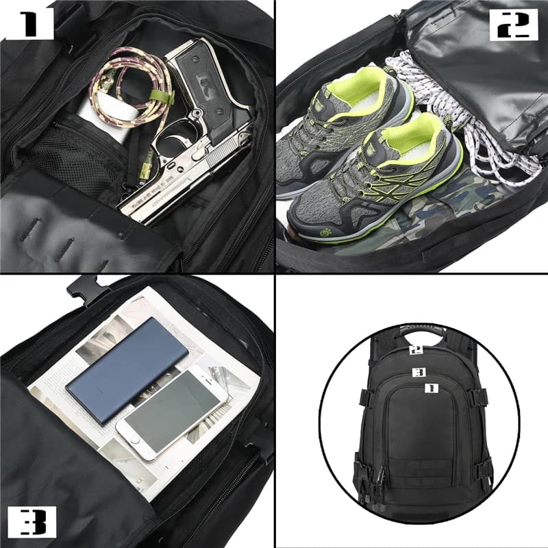 Sac à dos souple pour homme, sac à dos de randonnée en plein air, sac à dos de camping, sac de voyag