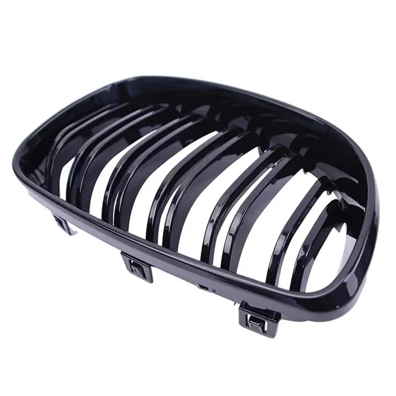 Pour BMW série 1 E81 E87 2004-2011 noir brillant grilles couverture voiture pare-chocs avant amant F