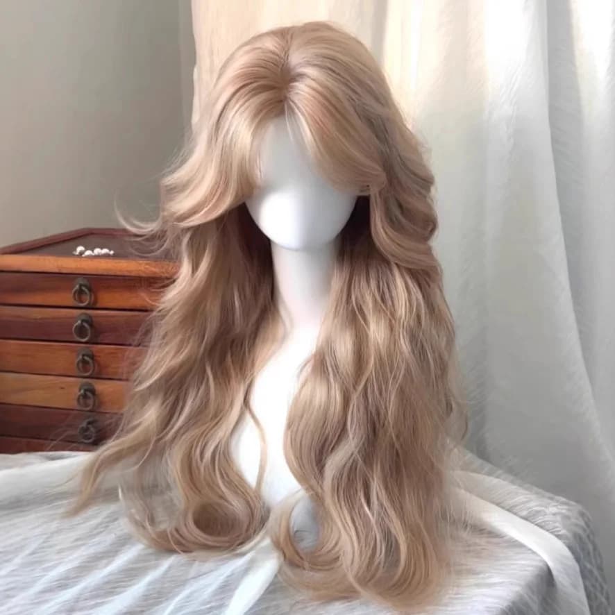 Perruques blondes sales synthétiques à l'aspect naturel, perruque longue et droite à couches pour fe
