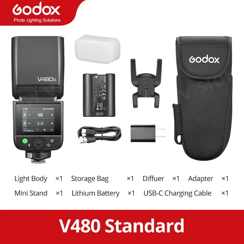 Godox Ving V480 C/S/N TTL Flash sur caméra pour Sony pour Canon pour Nikon pk V860III TT520III V1PRO