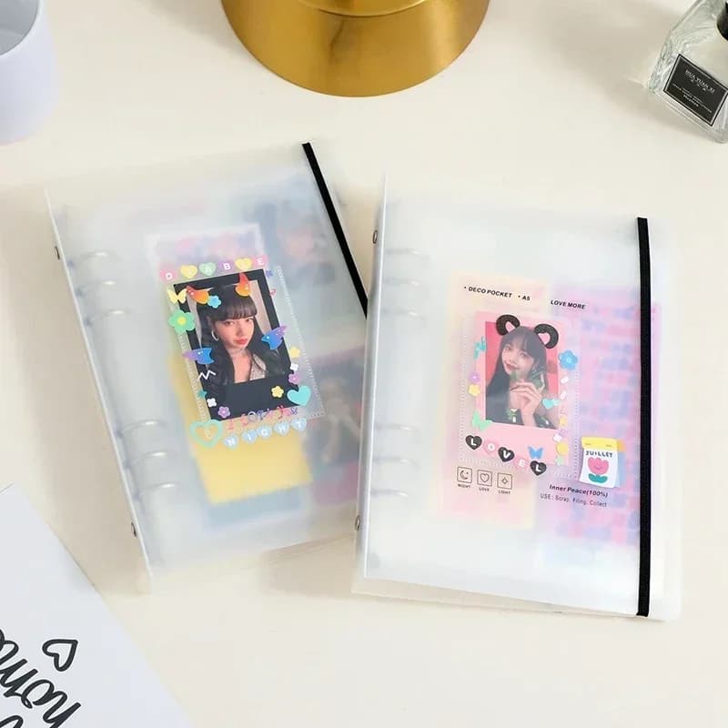 Porte-cartes photo Kpop A5, porte-cartes photo, album de testeur, livre 3 amaran, cœur, école, palis