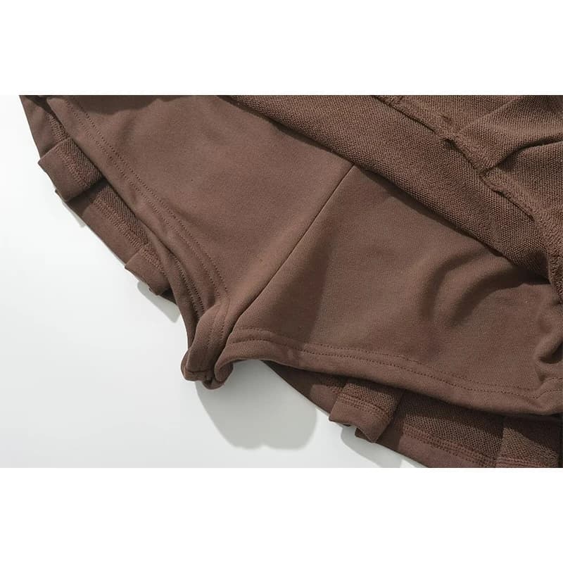 YENKYE Y2K filles Sexy taille basse plissée Mini jupe femmes côté fermeture éclair été jupes courtes