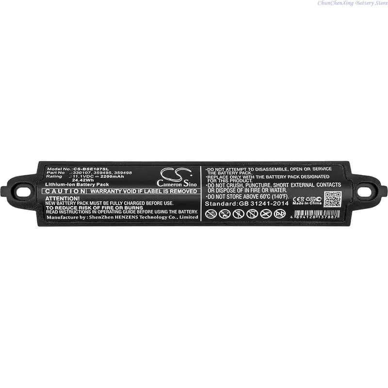 100% nouvelle batterie de haut-parleur 11.1V 2200mAh pour BOSE Soundlink 2, SoundLink 3, SoundTouch 