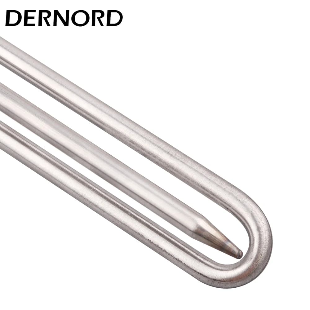 DERNORD 48v 96v avec Thermostat élément chauffant tubulaire DC SUS304 250W/450W/1000W/1500W DN32 cha