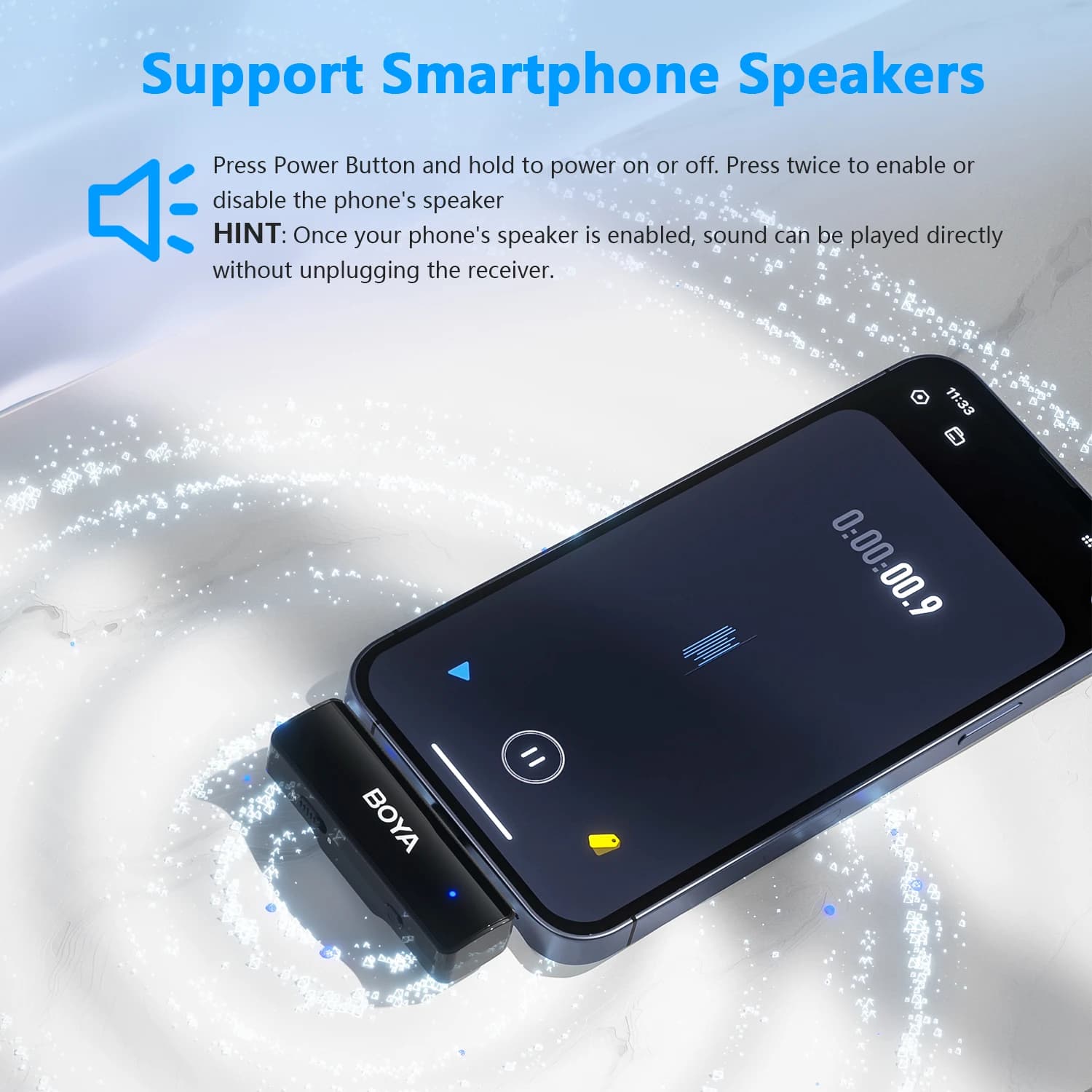 BOYA BOYALINK un Microphone Lavalier sans fil pour iPhone iPad téléphones Android Type C appareil ph