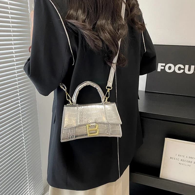 Sac à langer de luxe classique et élégant : Sac à main bandoulière pour femme au style vintage et gr