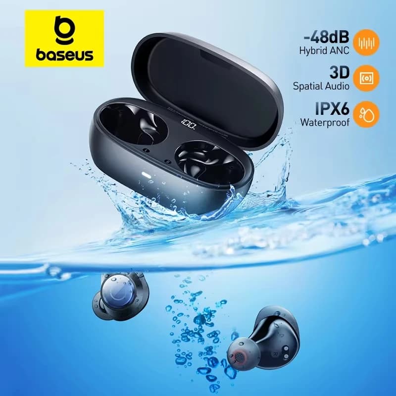 Baseus Bowie MA10 Pro ANC écouteurs sans fil 48dB hybride ANC Bluetooth 5.3 écouteurs IPX6 étanche 4