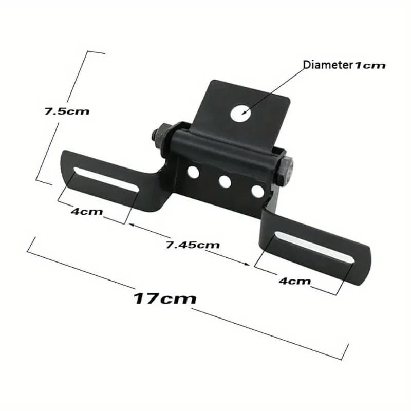 Support de montage de plaque de planificateur de moto réglable, plaque de planificateur pliante univ
