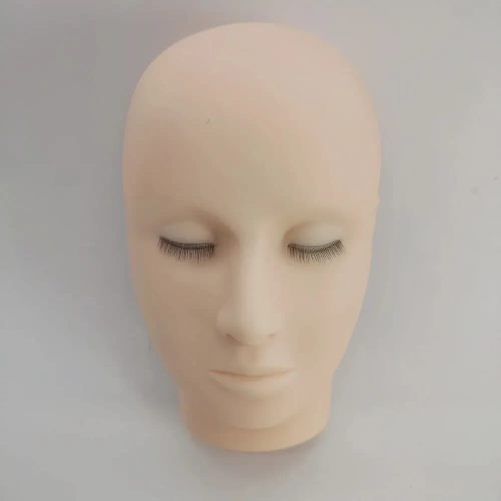 Tête de Mannequin 4D pour la Pratique de l'Extension des Cils, Outils de Formation au Greffage avec 
