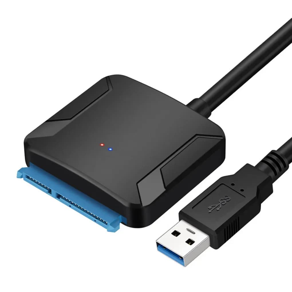 Câble adaptateur SATA vers USB 3.0 pour disque dur SSD HDD SATA III 3.5/2.5 pouces, convertisseur de