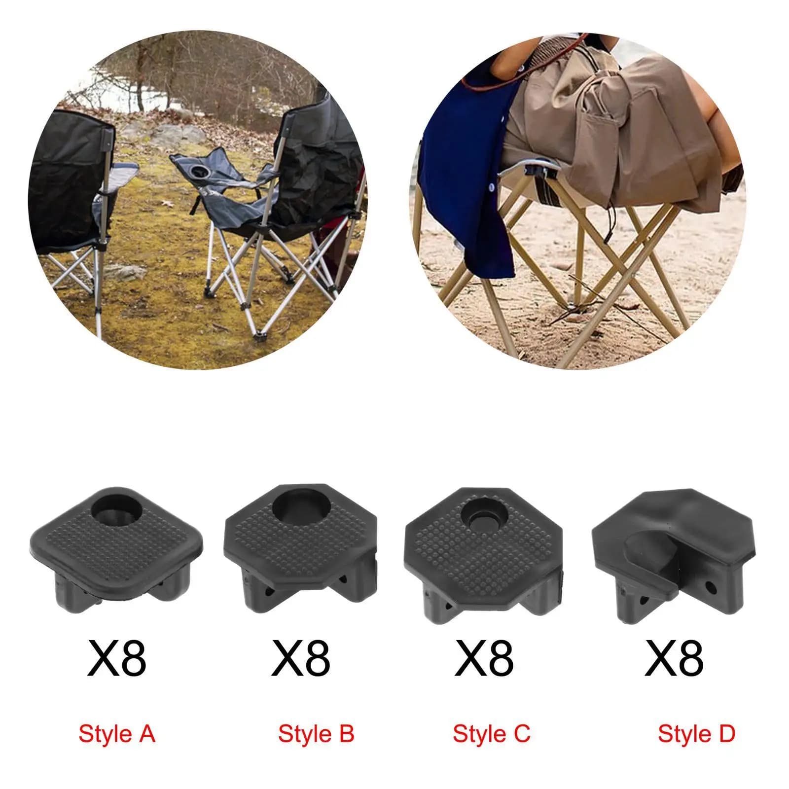 Connecteurs de chaise pliante de camping, accessoires de réparation de chaise pliante, pièces d'inse
