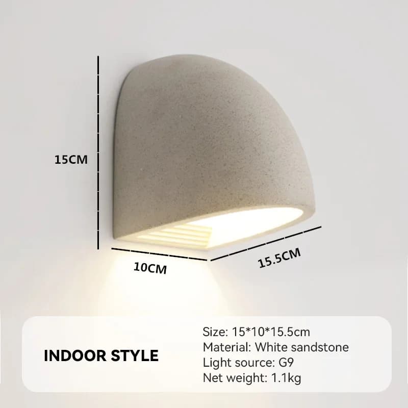 Lampes étanches Simplemodern pour mur d'arrière-plan, lampe en terrazzo pour extérieur, terrasse, vi