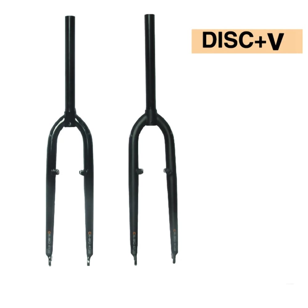 26/27.5ER DARKROCK CM-3 /CM-5 cr-mo Steels fourche avant 28.6mm disque et V frein vtt fourche rigide