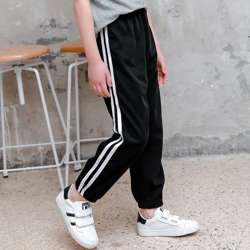 Pantalon moustique pour enfants Pantalon d'été en coton mince pour garçons en soie glacée pour fille