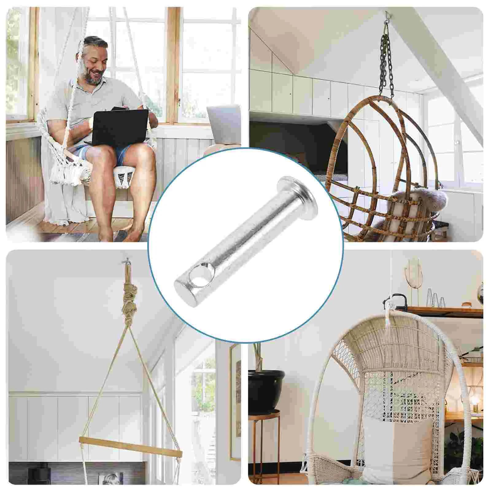 Broche de balançoire en métal robuste, crochet de chaise suspendue, loquet de hamac, sac de sable, p