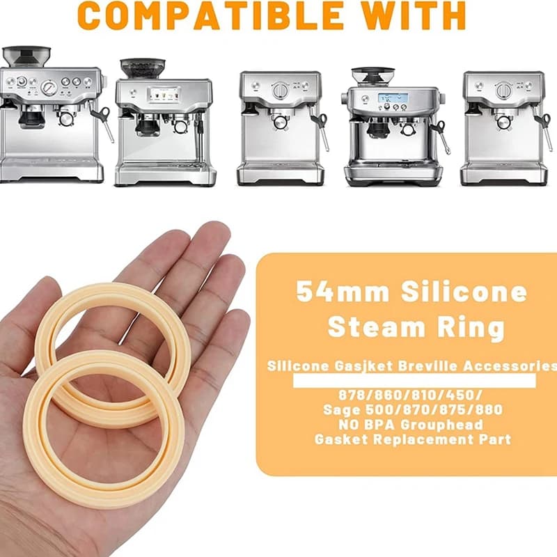 Anneau Vapeur en Silicone, Joint de Tête de Groupe de 54mm, Pièces pour Machine à Expresso Breville 