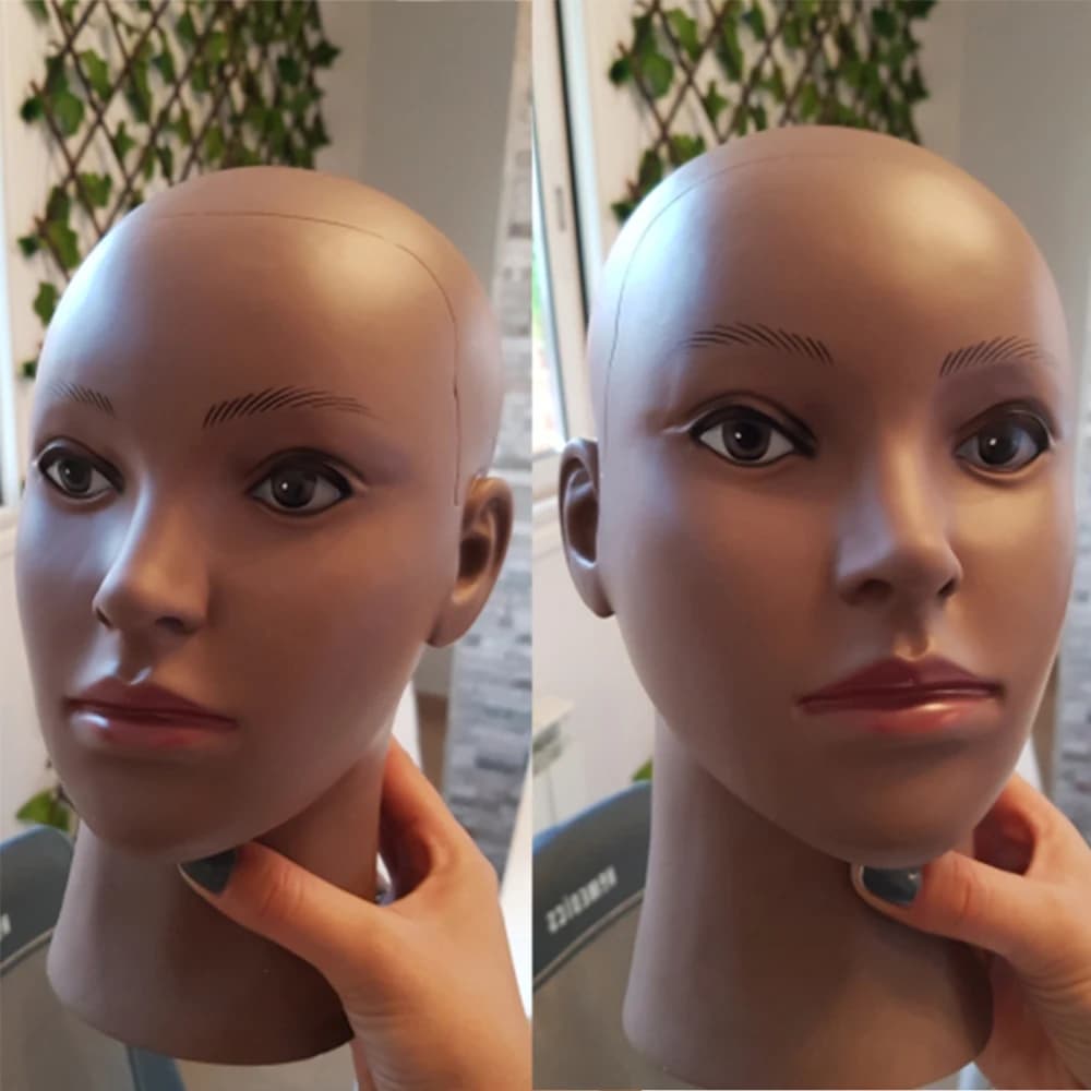 Support de tête de mannequin pour perruque, trépied de perruque réglable, affichage exécutif avec ép