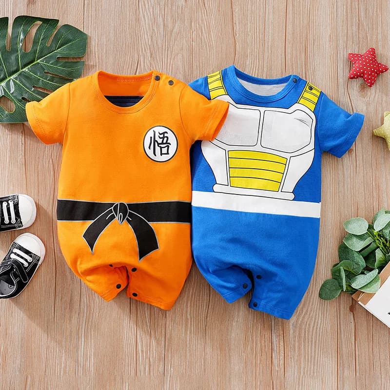 Vêtements pour nouveau-nés, 2 pièces, beau, fête Anime, coton, confortable, doux, pour garçons et fi