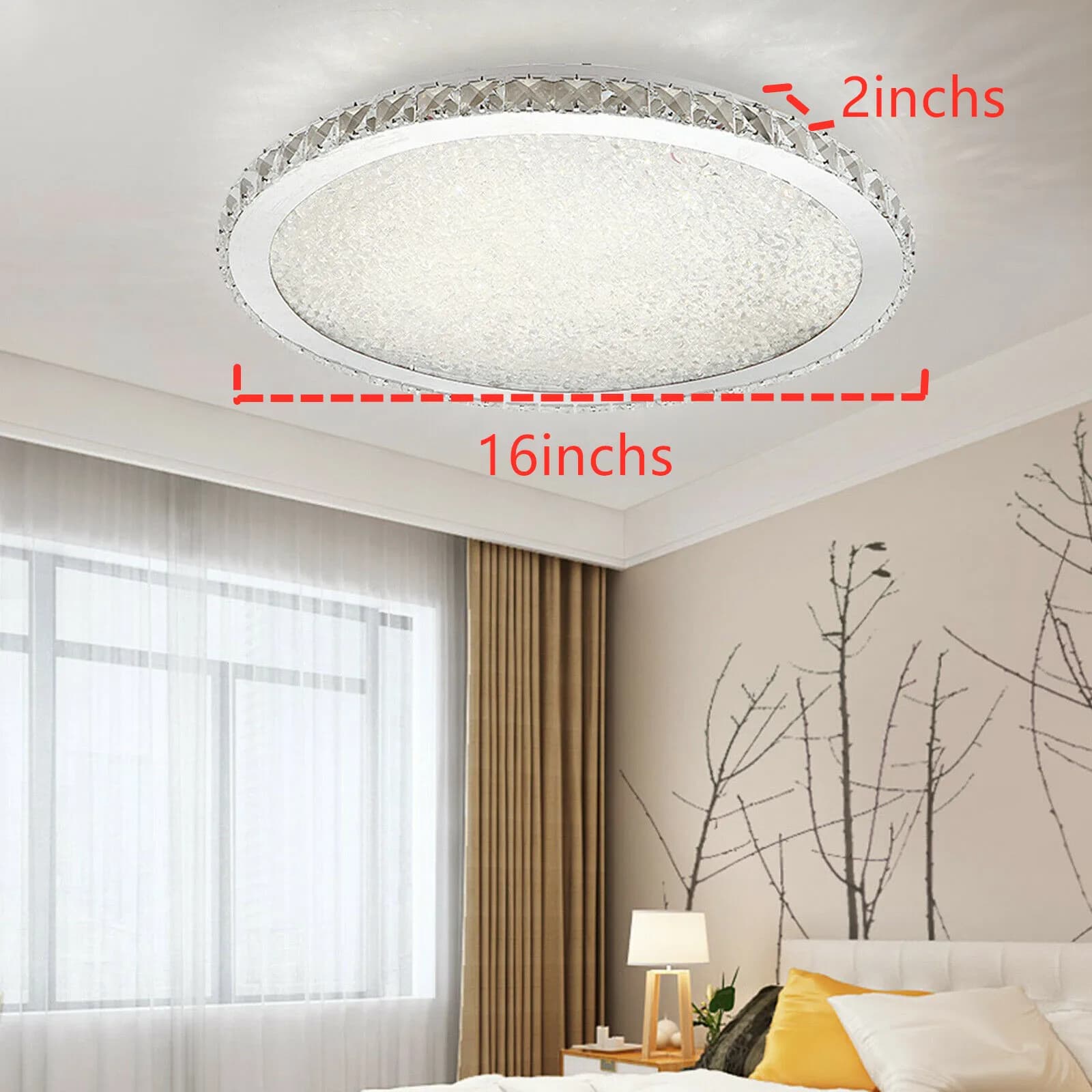 LOYALHEARTD-Plafonnier LED Rond en Clip au Design Moderne, Luminaire Décoratif de Plafond, avec Gout