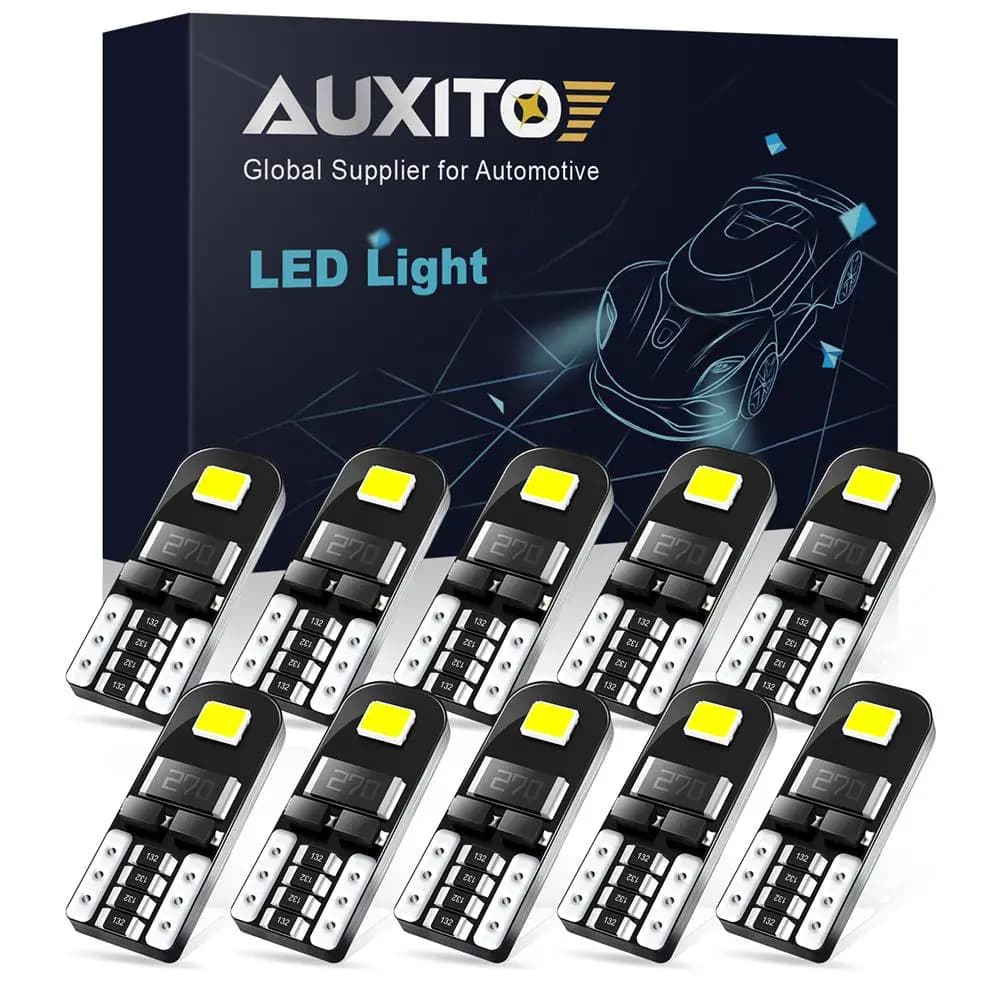 AUXITO 10x T10 W5W CANBUS A MENÉ L'ampoule pour BMW Mini Cooper R56 R53 E90 E46 Audi A6 C5 A1 A3 A4 