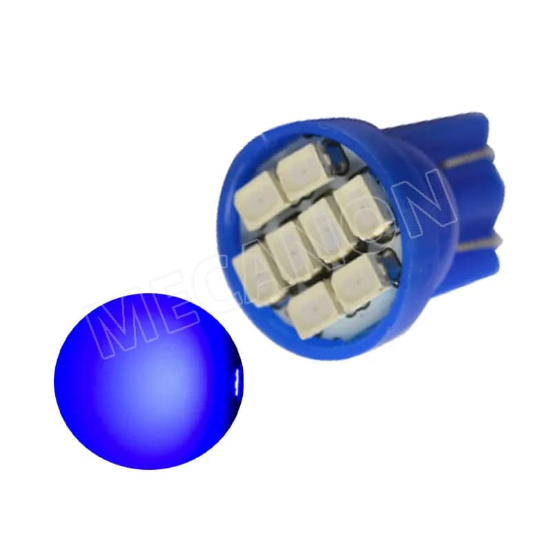 50 pièces DC 6V 6.3V T10 # 555 W5W 194 168 ampoule de signal de tableau de bord de voiture de machin