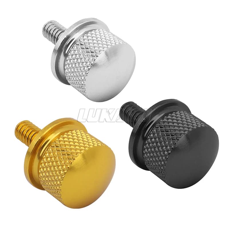 Boulon noir chromé or moto pour Harley Sportster Touring Softail CVO arrière CNC siège passager lang
