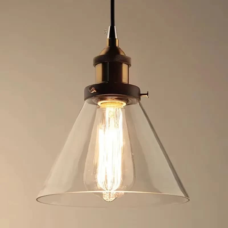 Le Loft nordique moderne chambre suspension avec clair gris ambre Vintage pendentif lumières salle à