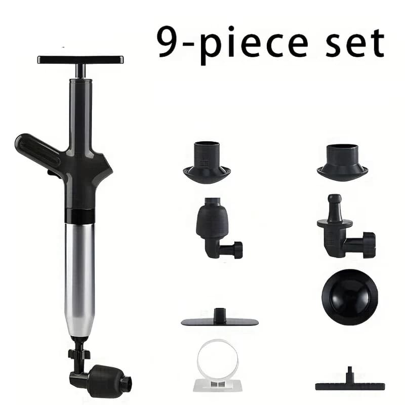 Kit de dragage de drainage haute pression, outils pneumatiques manuels multi-adaptateurs pour toilet
