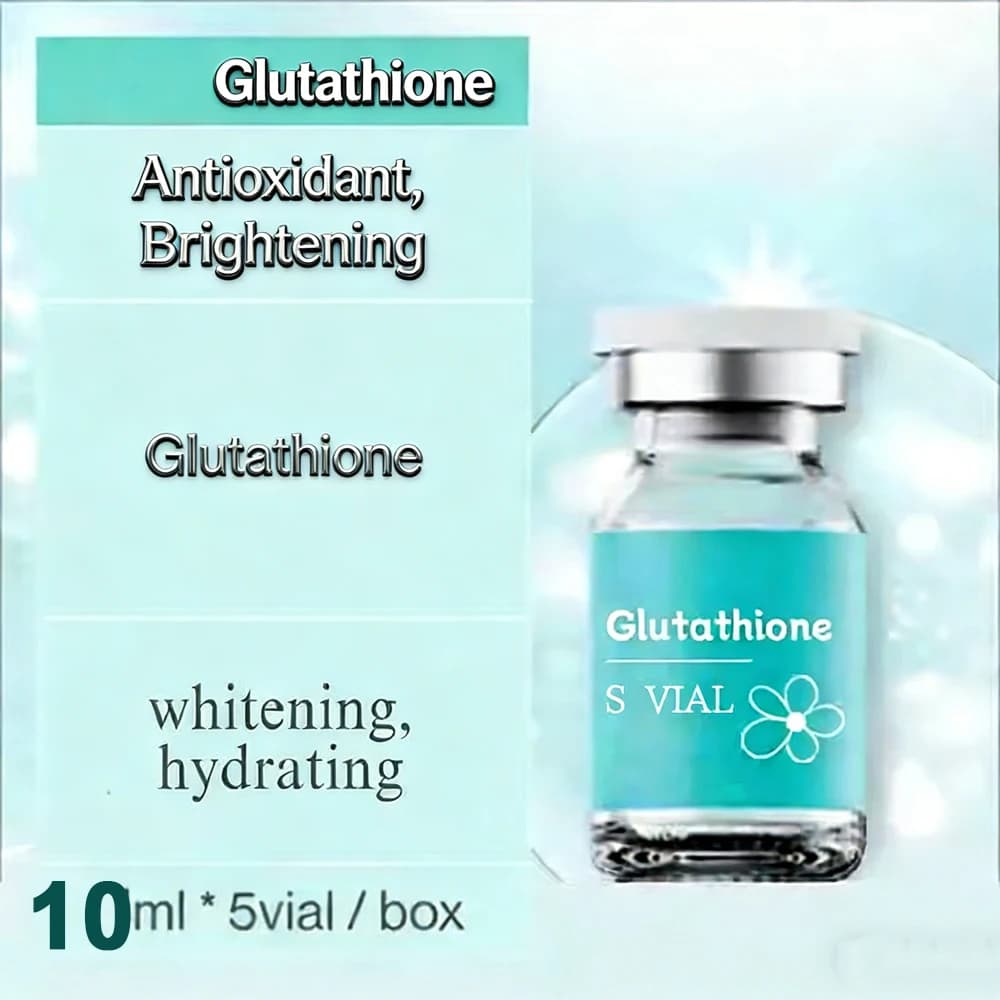 Ampoule éclaircissante à la glutathion 10ml×5 - Sérum hydratant en profondeur pour l'élasticité de l