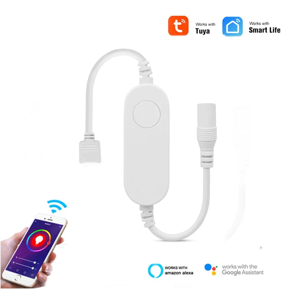 DC12V 24V Tuya APP Wifi RGB contrôleur 4 broches RGB LED de contrôle fonctionne avec l'application S