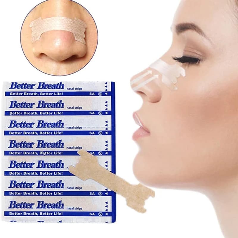 20/50/100 pièces bandes nasales respiratoires voie droite arrêter de ronfler bandes Anti-ronflement 