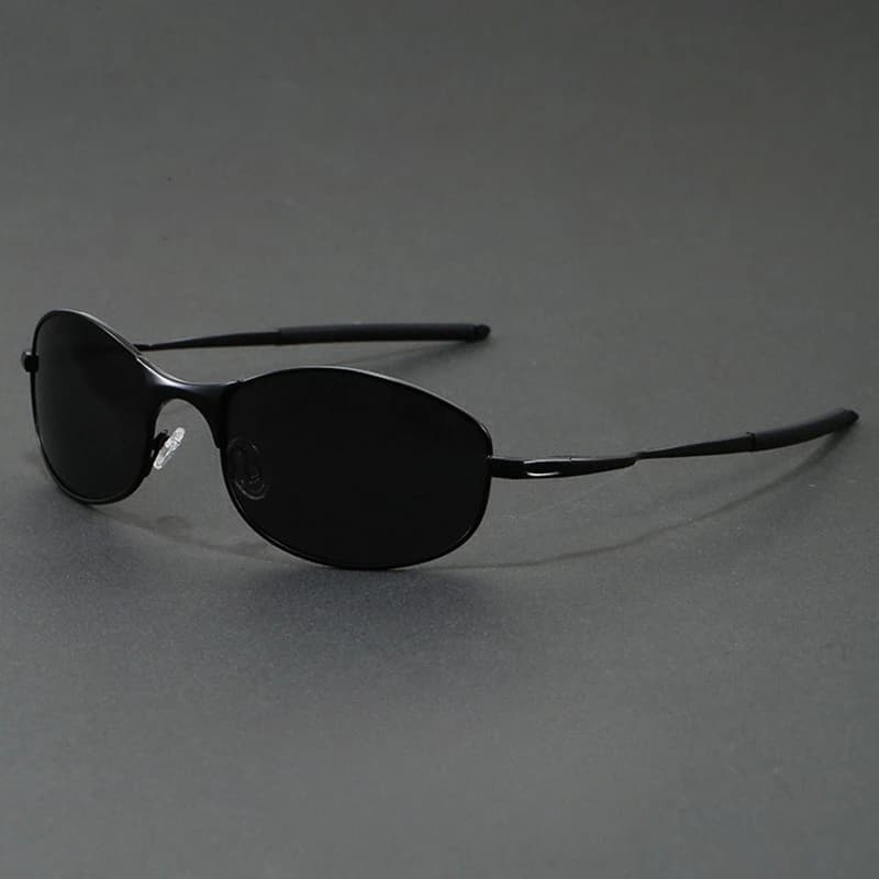 Lunettes de soleil polarisées pour hommes, Protection UV400, monture métallique Ultra légère, pour l