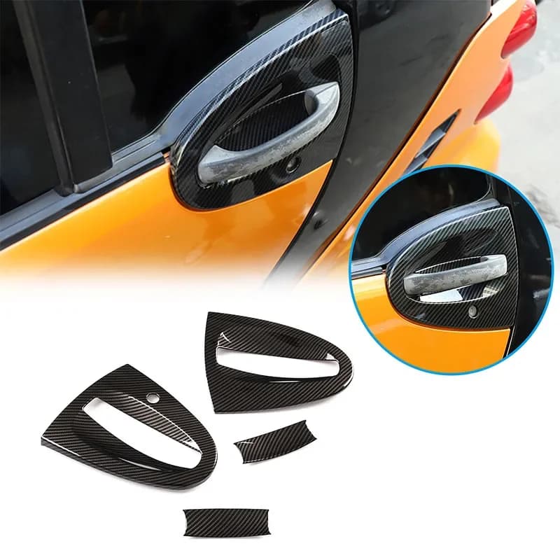 Pour mercedes-benz Smart 451 Fortwo 2009-2015 ABS bol de porte de voiture couvercle de protection dé