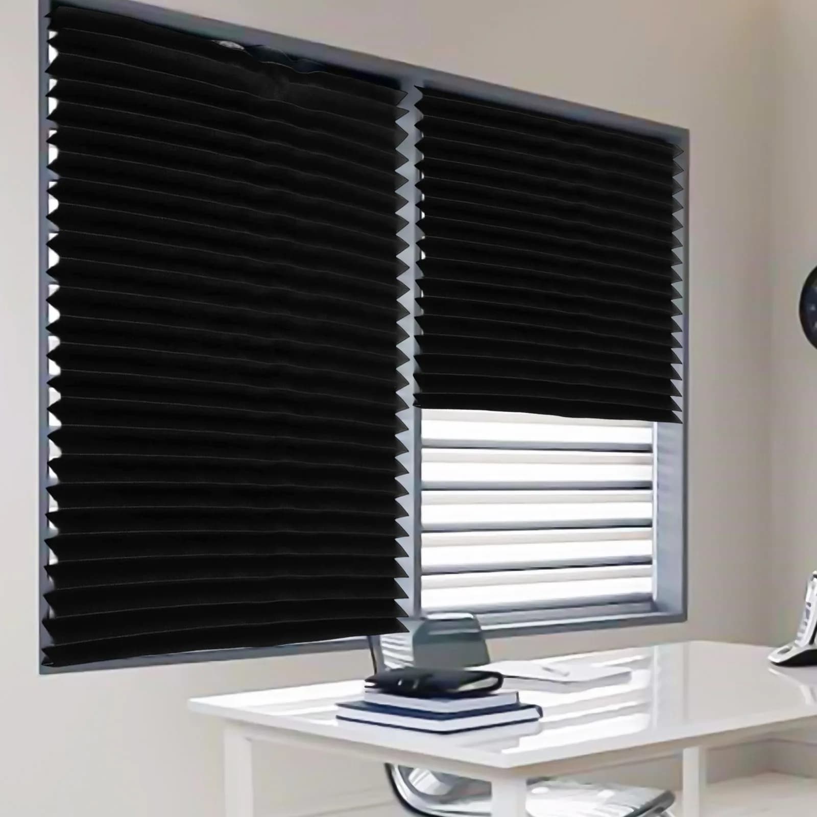 Rideaux entièrement occultants, coupe auto-adhésive, stores roulants portables pour chambre à couche