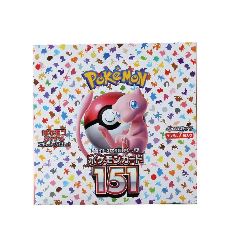 140 pièces/boîte Anime Pokemon japon Version TCG Violet écarlate 151 classiques Expansion Booster bo