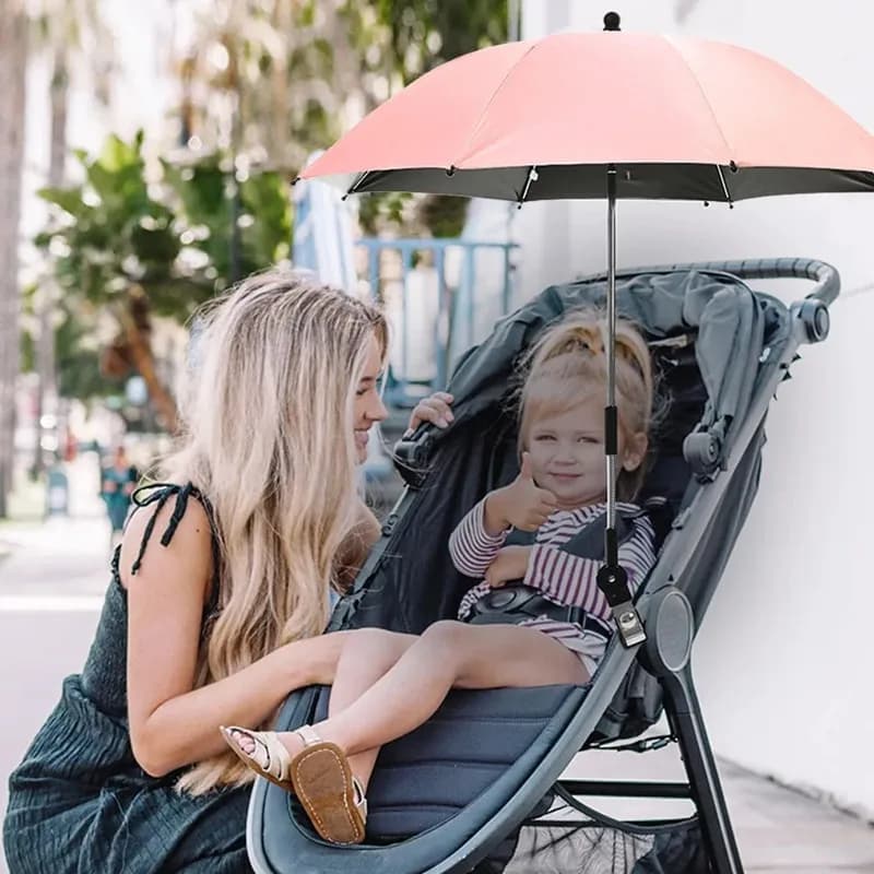 Parapluie Pliant pour Poussette de Bébé, Protection UV contre la Pluie et le Soleil, Parasol Univers