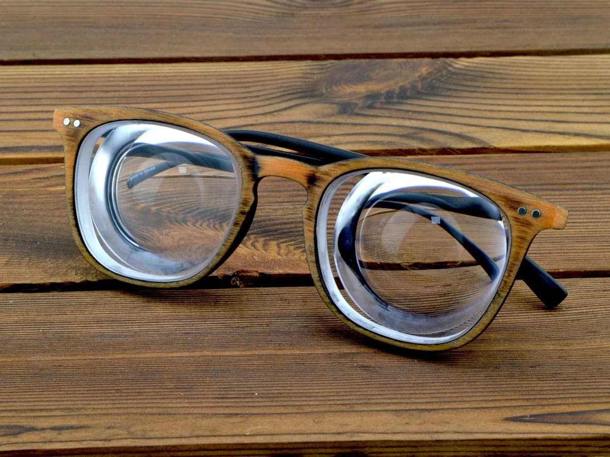 Clara Vida voile de bois haute myopie myopie proche myodisc Vision aide lunettes-11 à-20D PD64