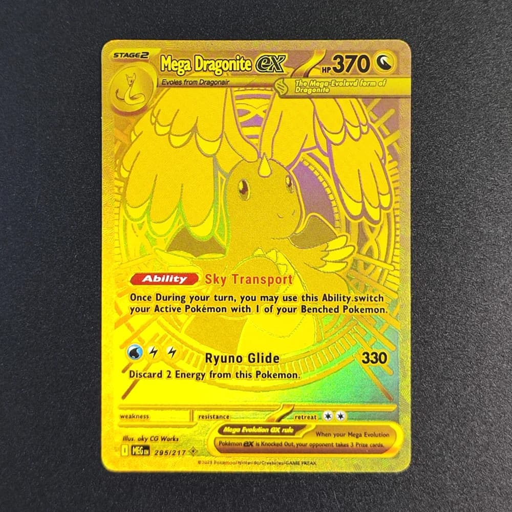 Carte Pokémon Proxy 2025 EN MEGA Gengar EX ASC 284-217 SAR Super Rare, Carte de Collection Unique, C