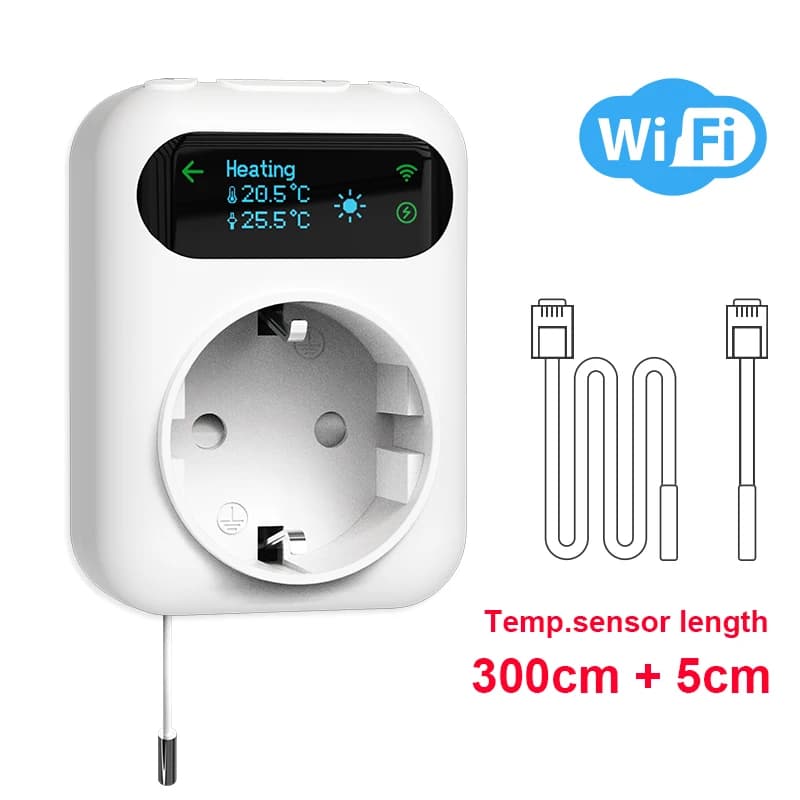 Prise WiFi intelligente Thermostat chaudière ventilateur prise incubateur Tuya régulateur de tempéra