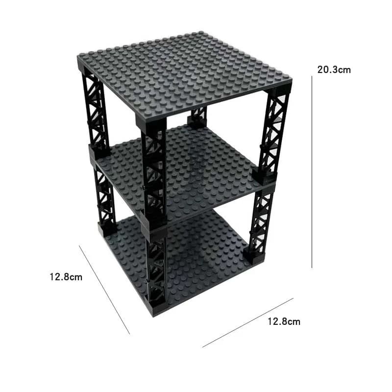 Blocs de construction multifonctionnels, Support de rangement de bureau multicouche empilable, bunke