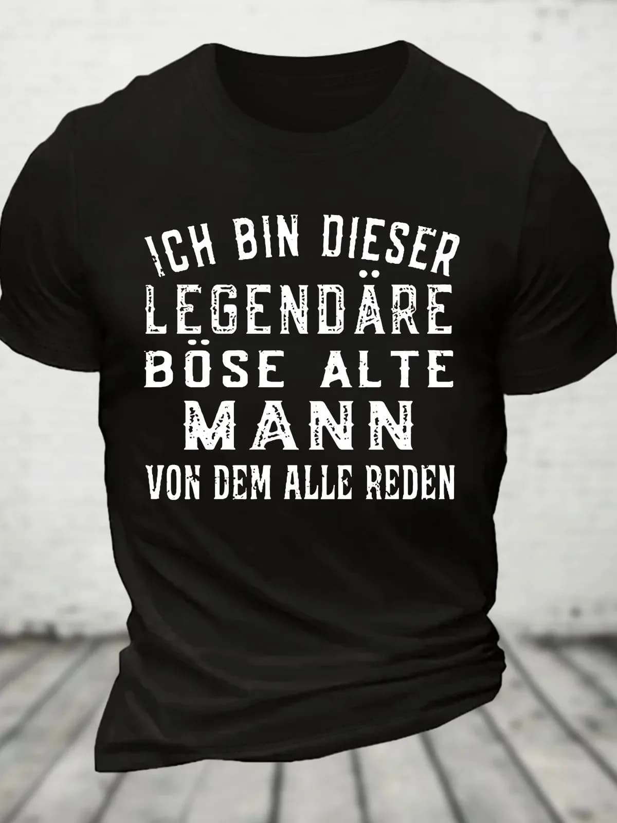 T-shirt en coton Ich Bin Dieser ATIONS, T-shirt fin pour les hommes