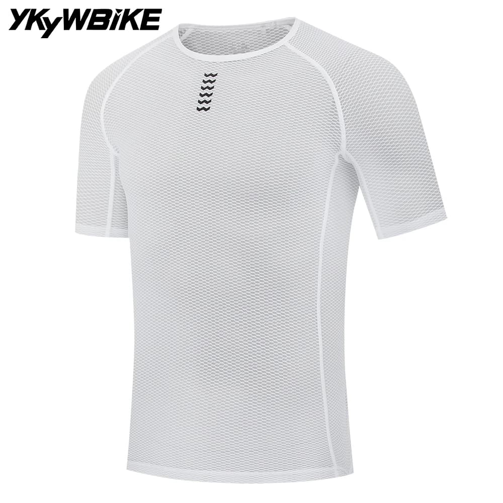 YKYWBIKE vélo cyclisme couches de Base Pro Cool maille super légère vélo à manches courtes chemise r