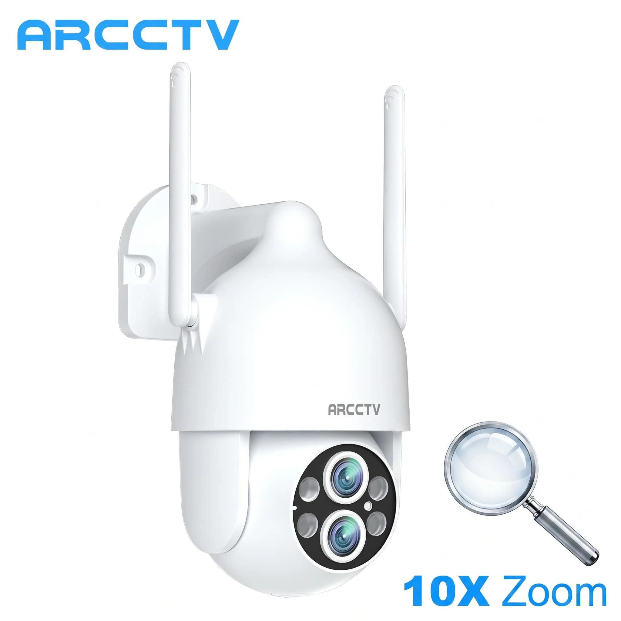 ARCCTV 3K 6MP double objectif Wifi caméra de Surveillance conversation bidirectionnelle HD couleur V