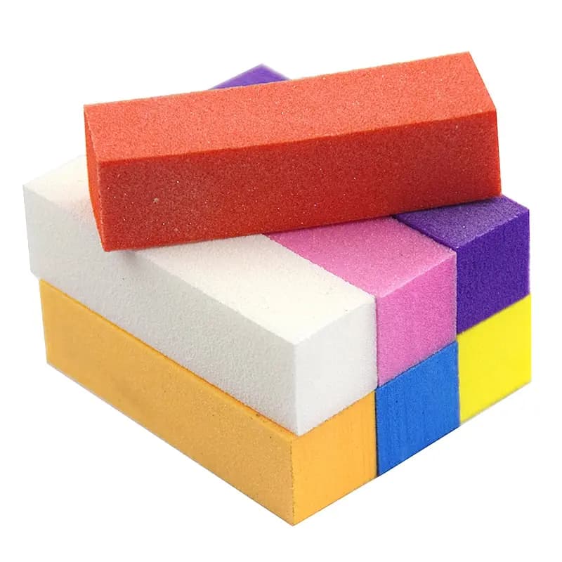 2/5/10 pièces coloré polissage ponçage fichier bloc pédicure manucure soin Nail Art éponge tampon bl