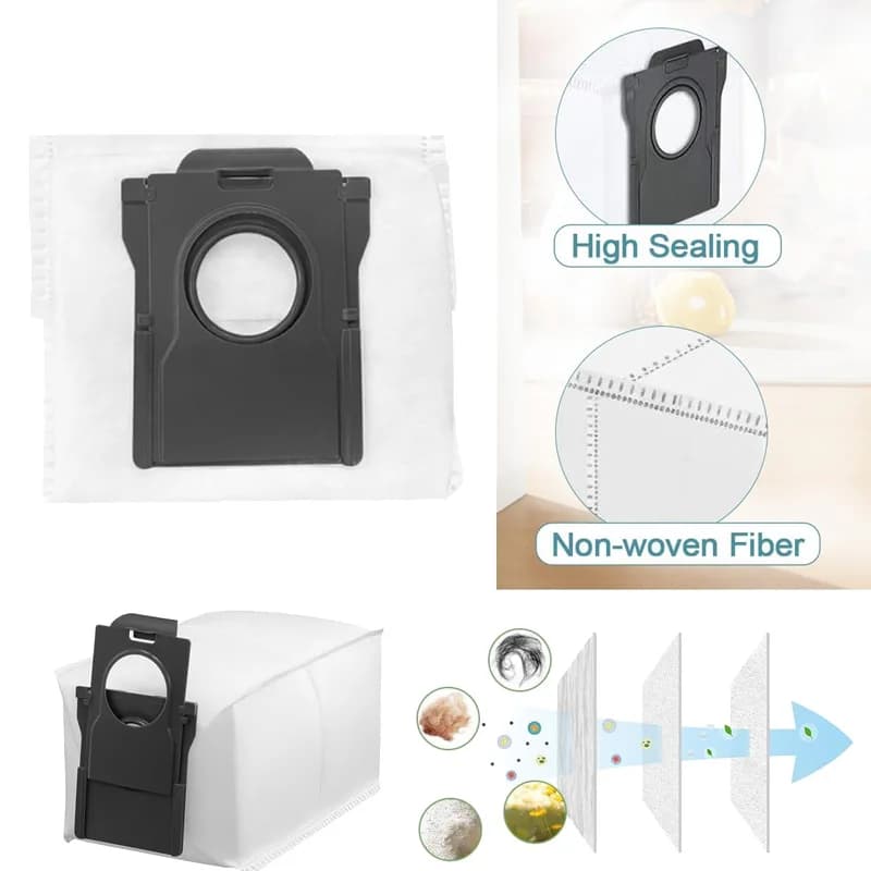 Sacs à poussière pour Dreame X40 Ultra/L10s Pro Ultra Heat/X30 Ultra, accessoires tampons de vadroui