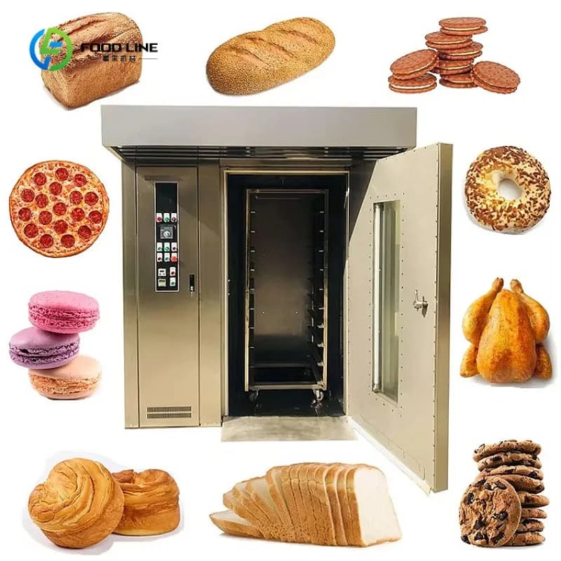 Four à convection électrique, four rotatif à air chaud pour la cuisson à domicile de gâteaux, pains,