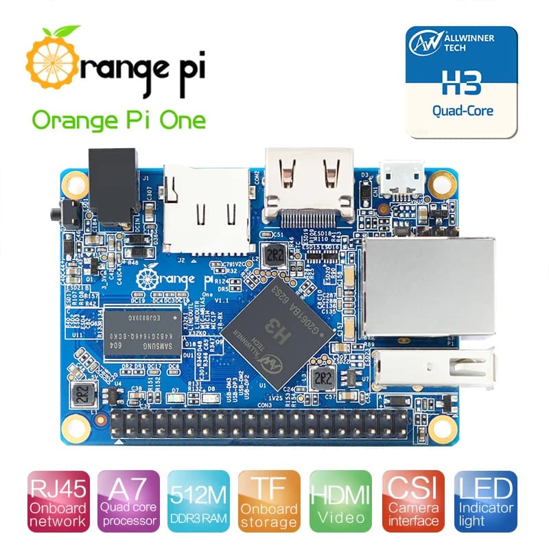 Orange Pi One H3 1G Quad-core, compatible avec Ubuntu Linux et Android, mini PC